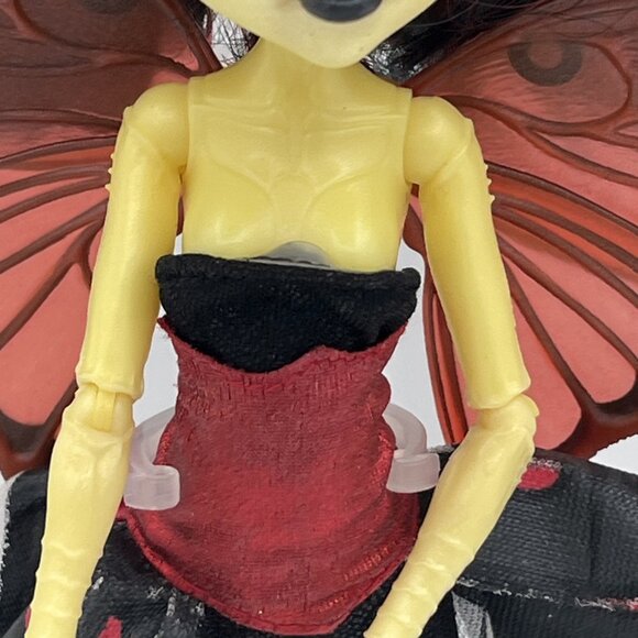 Monster High LUNA MOTHEWS Boo York Doll Wings Skirt Black Bodysuit Incomplete - Picture 3 of 16